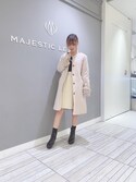 セール 上品ノーカラーコート ノーカラーコート Majestic Legon マジェスティックレゴン のファッション通販 Zozotown
