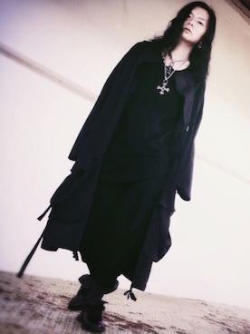 「THOM KROM（トムクロム）のアイテム（ジャケット/アウター）」を使った、MASAYA【NOIR】さん（メンズ・170cm）の秋コーディネート