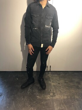 「surt（サート）のアイテム（トップス）」を使った、YUSAKU KOGAさん（メンズ・167cm）の夏コーディネート