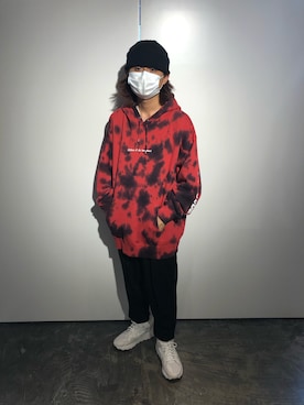 「OURET（オーレット）のアイテム（パンツ）」を使った、YUSAKU KOGAさん（メンズ・167cm）の夏コーディネート