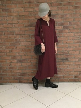 moritaさん（レディース・159cm）の冬コーディネート