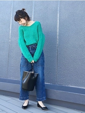 moritaさん（レディース・159cm）の冬コーディネート