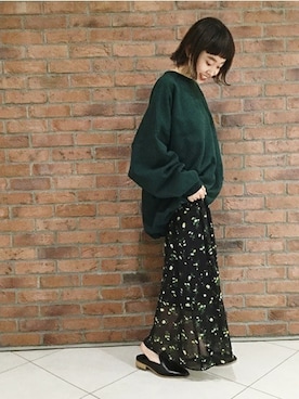 moritaさん（レディース・159cm）の冬コーディネート