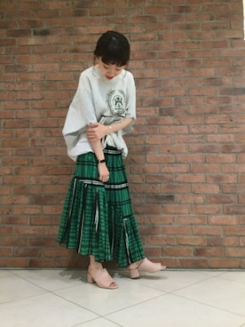 「TELA（テラ）のアイテム」を使った、moritaさん（レディース・159cm）の春コーディネート