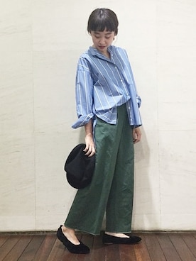 「アイテム（キャスケット）」を使った、moritaさん（レディース・159cm）の秋コーディネート