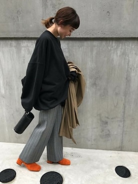 「JOURNAL STANDARD（ジャーナルスタンダード）のアイテム（スウェット）」を使った、moritaさん（レディース・159cm）の秋コーディネート