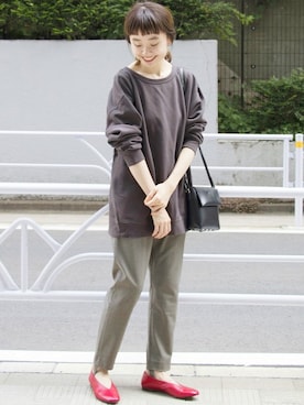 「JOURNAL STANDARD（ジャーナルスタンダード）のアイテム（スウェット）」を使った、moritaさん（レディース・159cm）の夏コーディネート