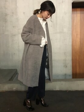 moritaさん（レディース・159cm）の冬コーディネート