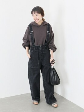 「JOURNAL STANDARD（ジャーナルスタンダード）のアイテム（スウェット）」を使った、moritaさん（レディース・159cm）の冬コーディネート