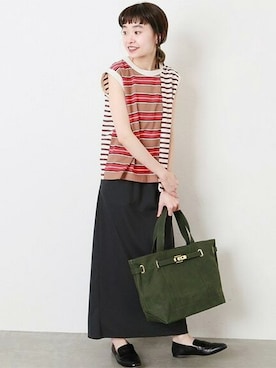 「sita parantica（シータパランティカ）のアイテム（トートバッグ）」を使った、moritaさん（レディース・159cm）の春コーディネート