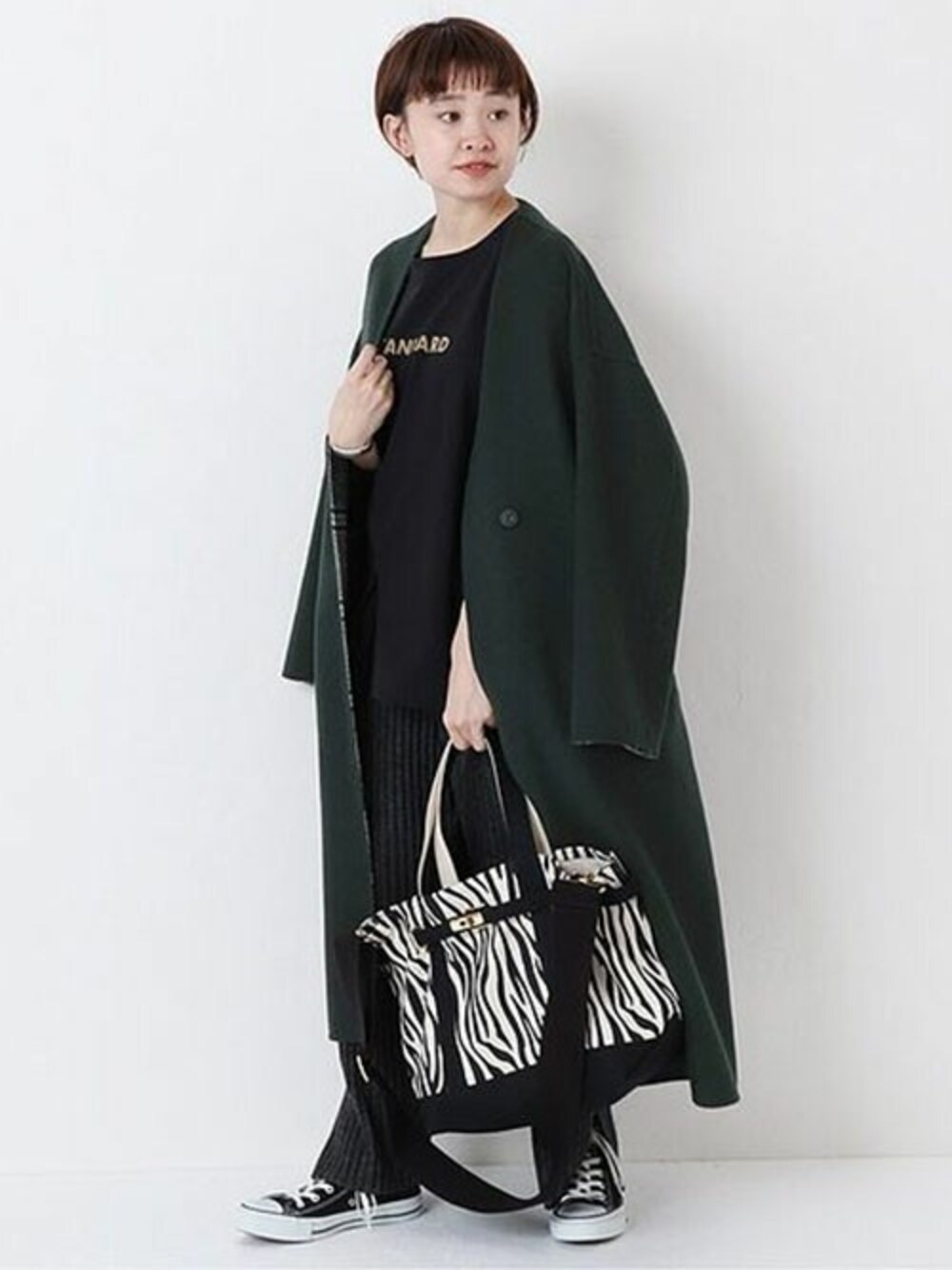 WEB限定》JS+eウールリバーチェックハイネックコート◇を使った人気