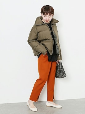 「JOURNAL STANDARD（ジャーナルスタンダード）のアイテム（ダウンジャケット/コート）」を使った、moritaさん（レディース・159cm）の秋コーディネート