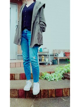 「春コート」｜t︎︎︎︎︎☺︎m︎︎︎︎︎omin*さん（レディース・164cm）の春コーディネート