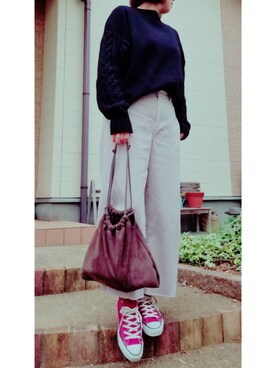 t︎︎︎︎︎☺︎m︎︎︎︎︎omin*さん（レディース・164cm）の冬コーディネート