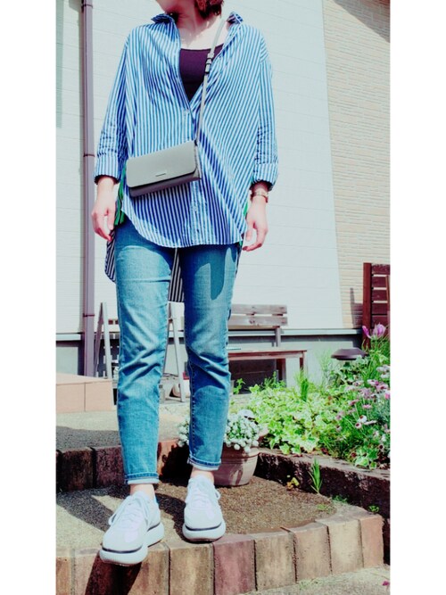 T M Omin Zaraのシャツワンピースを使ったコーディネート Wear