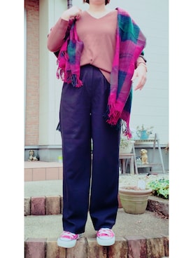 t︎︎︎︎︎☺︎m︎︎︎︎︎omin*さん（レディース・165cm）の冬コーディネート