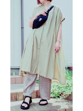 t︎︎︎︎︎☺︎m︎︎︎︎︎omin*さん（レディース・165cm）の夏コーディネート