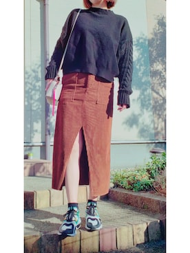 t︎︎︎︎︎☺︎m︎︎︎︎︎omin*さん（レディース・165cm）の冬コーディネート