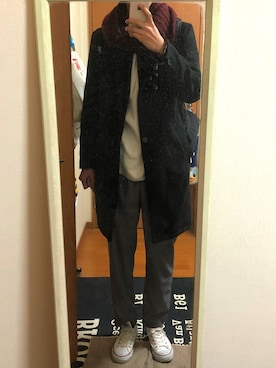 かなたにさん(メンズ・183cm)の春コーディネート