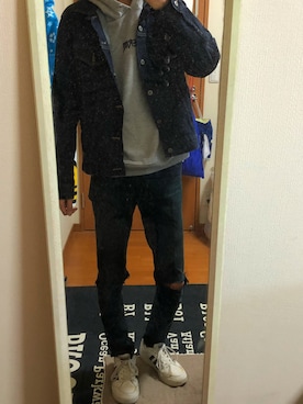 「HVC（エイチブイシー）のアイテム（トップス）」を使った、かなたにさん（メンズ・183cm）の春コーディネート