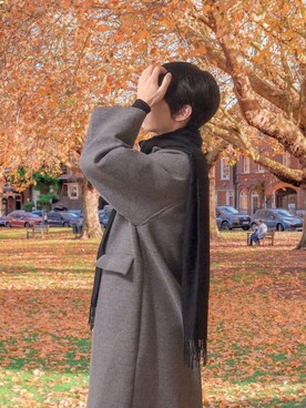 「DHOLIC（ディーホリック）のアイテム（ジャケット/アウター）」を使った、空野あおさん（メンズ・177cm）の冬コーディネート