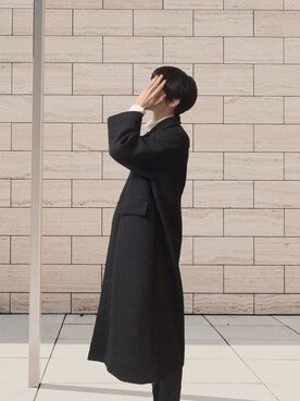「DHOLIC（ディーホリック）のアイテム（ジャケット/アウター）」を使った、空野あおさん（メンズ・177cm）の冬コーディネート