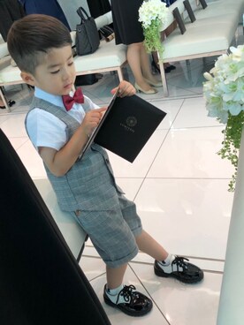「kids fashion」｜DJ GAKUさん（キッズ・100cm）の夏コーディネート