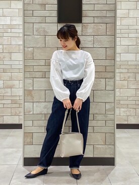 「coenスタッフスタイリング」｜「アイテム（パンプス）」を使った、coen Hiramaさん（レディース・148cm）の春コーディネート