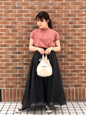 「coen（コーエン）のアイテム（財布/小物）」を使った、coen Hiramaさん（レディース・148cm）の春コーディネート