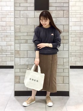 「KELTY（ケルティ）のアイテム」を使った、coen Hiramaさん（レディース・148cm）の秋コーディネート