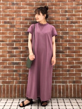 「USAコットン」｜「アイテム（サンダル）」を使った、coen Hiramaさん（レディース・148cm）の春コーディネート