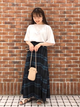 「ロゴ・コーエンベア」｜coen Hiramaさん（レディース・148cm）の春コーディネート