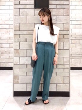 「ベーシックカラー」｜coen Hiramaさん（レディース・148cm）の春コーディネート