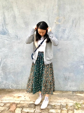 「Bata（バタ）のアイテム」を使った、ベロりんさん（レディース・148cm）の冬コーディネート