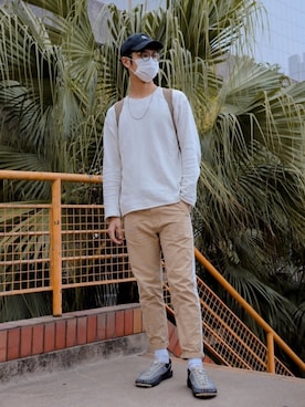「KEEN（キーン）のアイテム（その他シューズ）」を使った、KevinNTNさん（メンズ・183cm）の春コーディネート