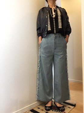 「Marc by Marc Jacobs（マークバイマークジェイコブス）のアイテム（バレエシューズ）」を使った、JASさん（レディース・161cm）の春コーディネート
