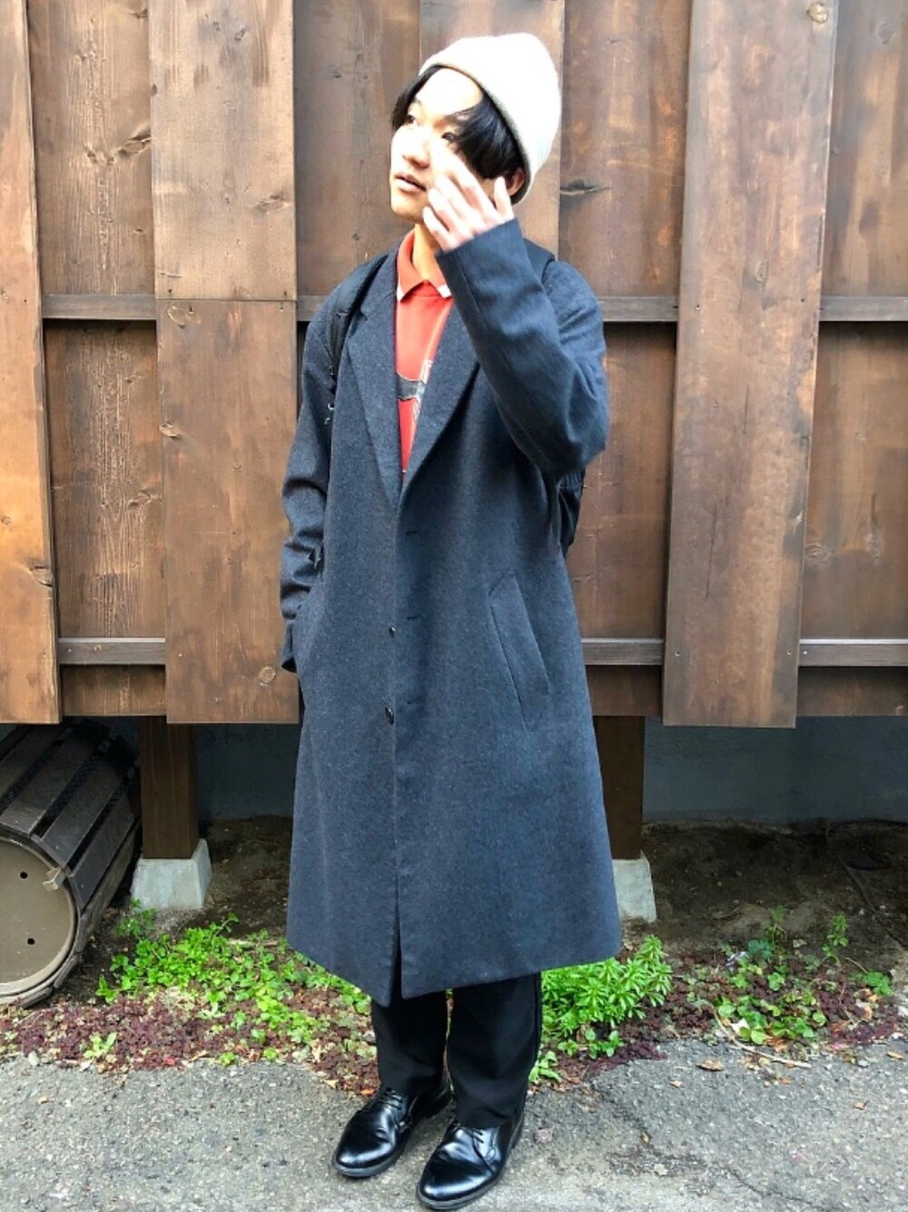 ◇NOBILIAオーバーサイズチェスターコートを使ったメンズ人気