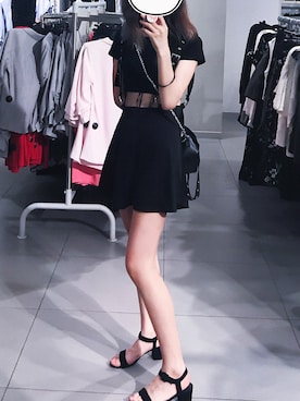 「i（アイ）のアイテム」を使った、懒癌晚期的Qさん（レディース・166cm）の夏コーディネート