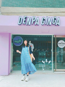 「planet（planet）のアイテム（ワンピース/ドレス）」を使った、Doris Chang さん（レディース・155cm）の春コーディネート