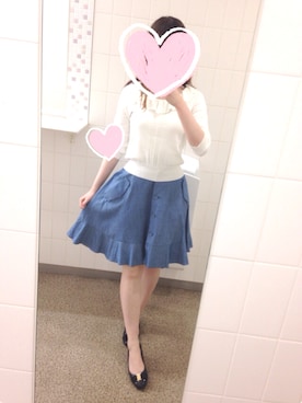 「EDIT COLOGNE（エディットコロン）のアイテム（トップス）」を使った、yuzukaさん（レディース・166cm）の春コーディネート