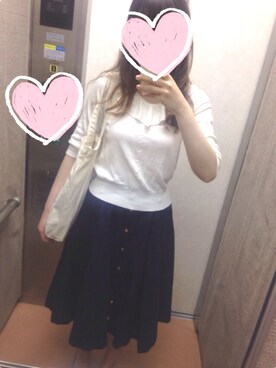 「EDIT COLOGNE（エディットコロン）のアイテム（トップス）」を使った、yuzukaさん（レディース・166cm）の春コーディネート