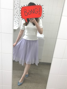 「Supreme.La.La.（シュープリームララ）のアイテム（ニット/セーター）」を使った、yuzukaさん（レディース・166cm）の春コーディネート