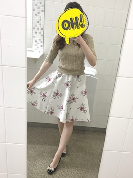 「L'EST ROSE（レストローズ）のアイテム（トップス）」を使った、yuzukaさん（レディース・166cm）の夏コーディネート