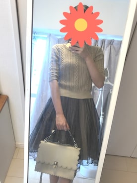 「L'EST ROSE（レストローズ）のアイテム（トップス）」を使った、yuzukaさん（レディース・166cm）の秋コーディネート