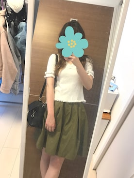 「Supreme.La.La.（シュープリームララ）のアイテム（ニット/セーター）」を使った、yuzukaさん（レディース・166cm）の秋コーディネート