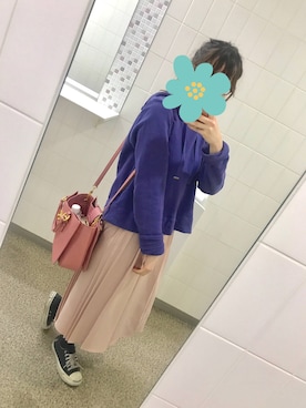 「Supreme.La.La.（シュープリームララ）のアイテム（パンツ）」を使った、yuzukaさん（レディース・166cm）の春コーディネート
