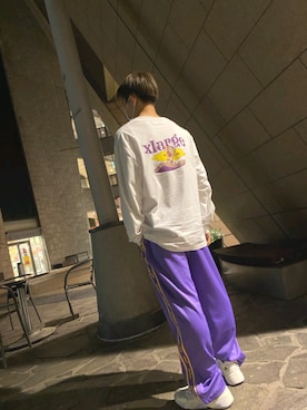 「NERDY（ノルディ）のアイテム（パンツ）」を使った、かずみさん（メンズ・170cm）の春コーディネート