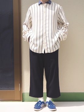 「クルニ」｜「アイテム（ブルゾン）」を使った、Shun.さん（メンズ・169cm）の夏コーディネート
