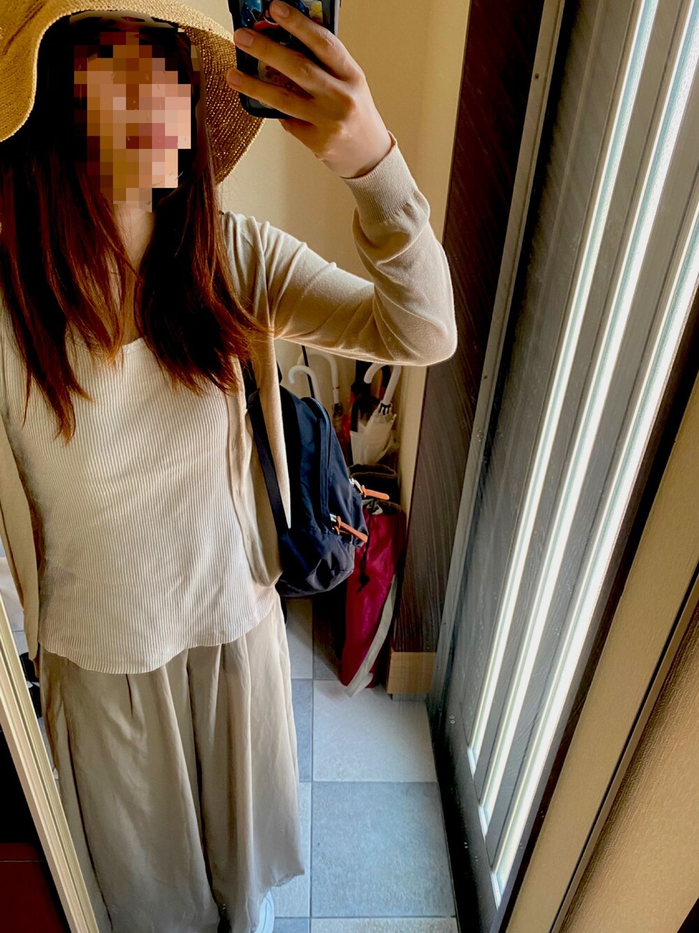 「Helen Kaminskiの【HELEN KAMINSKI(ヘレンカミンスキー)】　ＰＲＯＶＥＮＣＥ１０（ハット、ベージュ系）」を使った、yさん（レディース・157cm）の春コーディネートの1枚目の写真