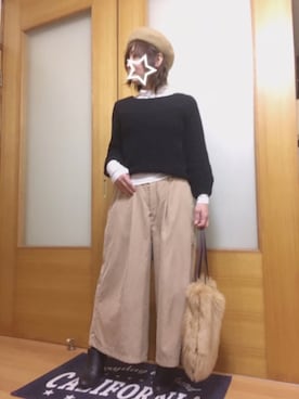 「SCROLLのアイテム」を使った、ａiﾁｬﾝﾈﾙさん（レディース・151cm）の冬コーディネート
